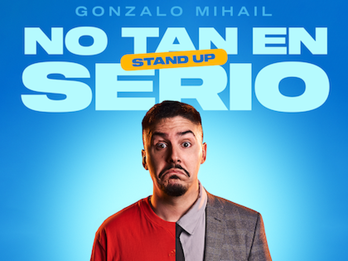 Gonzalo Mihail en “No tan en serio” en el Teatro Trail.