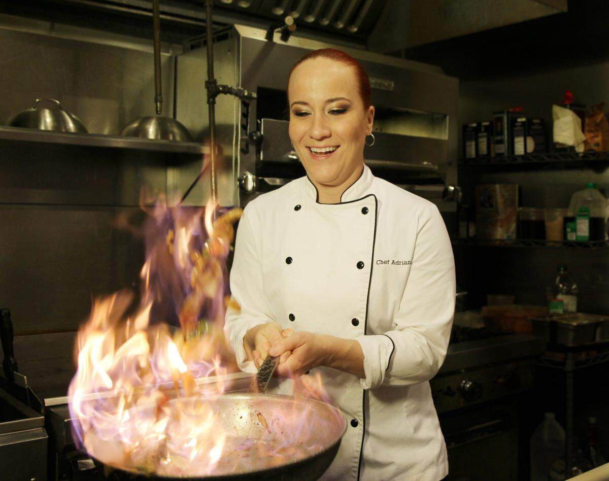 Chef Adrianne Calvo reps Kendall all day.