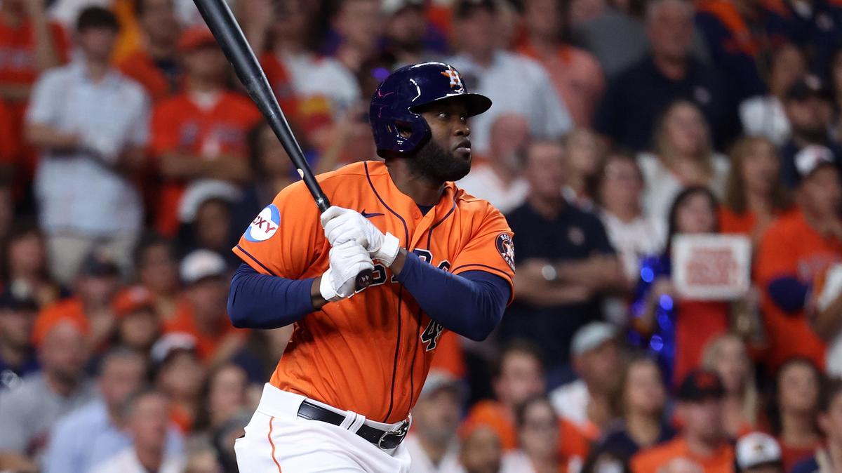Con 26 años, Yordan Álvarez tiene 513 imparables, 129 cuadrangulares y 380 remolcadas en cinco temporadas en las Mayores. Exhibe un OBP de .390, un slugging de .588, un OPS de .978 y promedia .295.