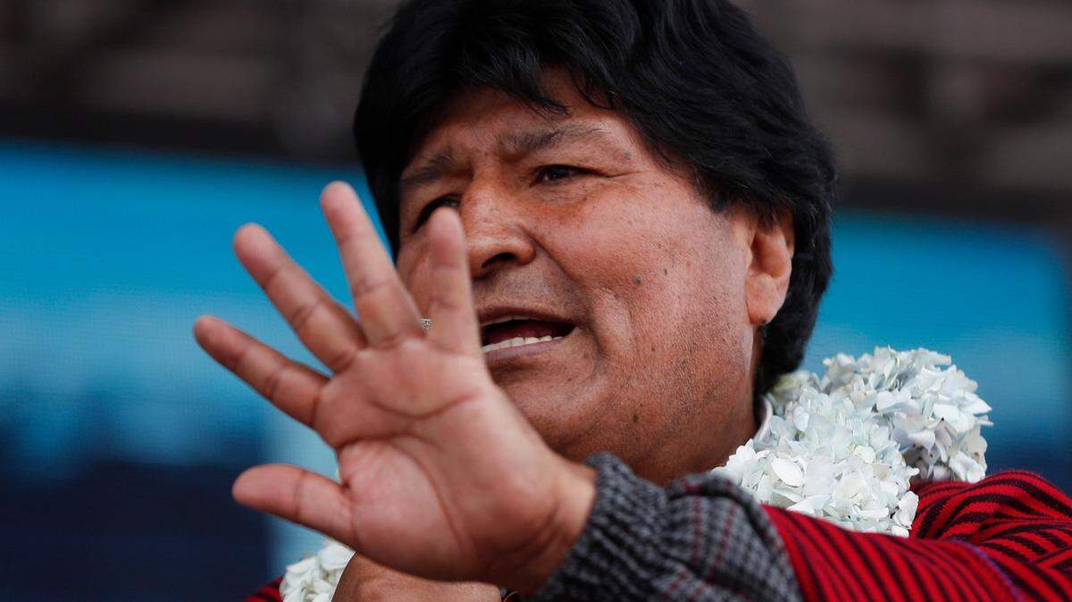 Former Bolivian President Evo Morales