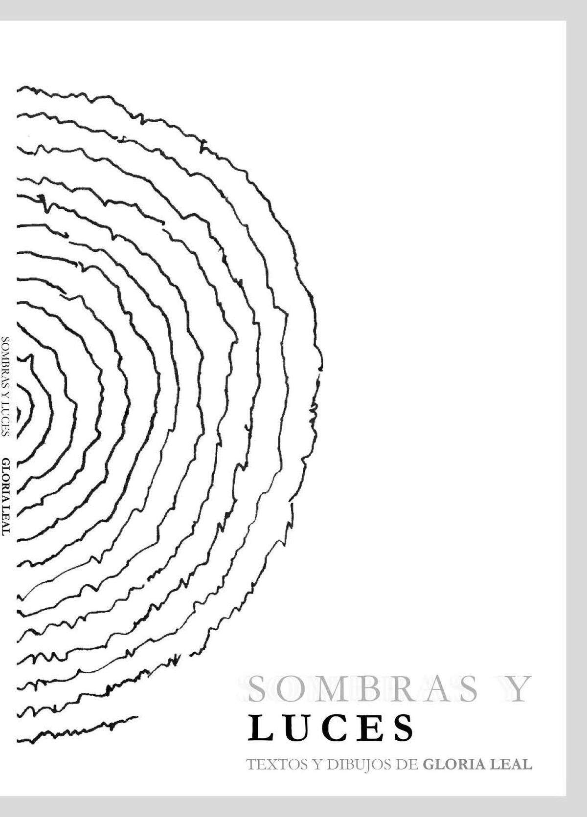 Portada de ‘Sombras y luces’. Libro de poemas de Gloria Leal.