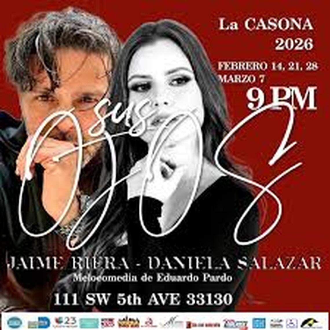 Ciclo de Teatro 2026 da inicio con la obra ‘Sus ojos’ de Eduardo Pardo en el Miami Hispanic Cultural Arts Center.