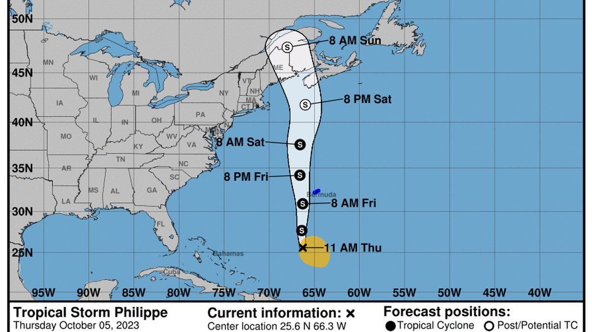 Las Bermudas están bajo vigilancia de tormenta.