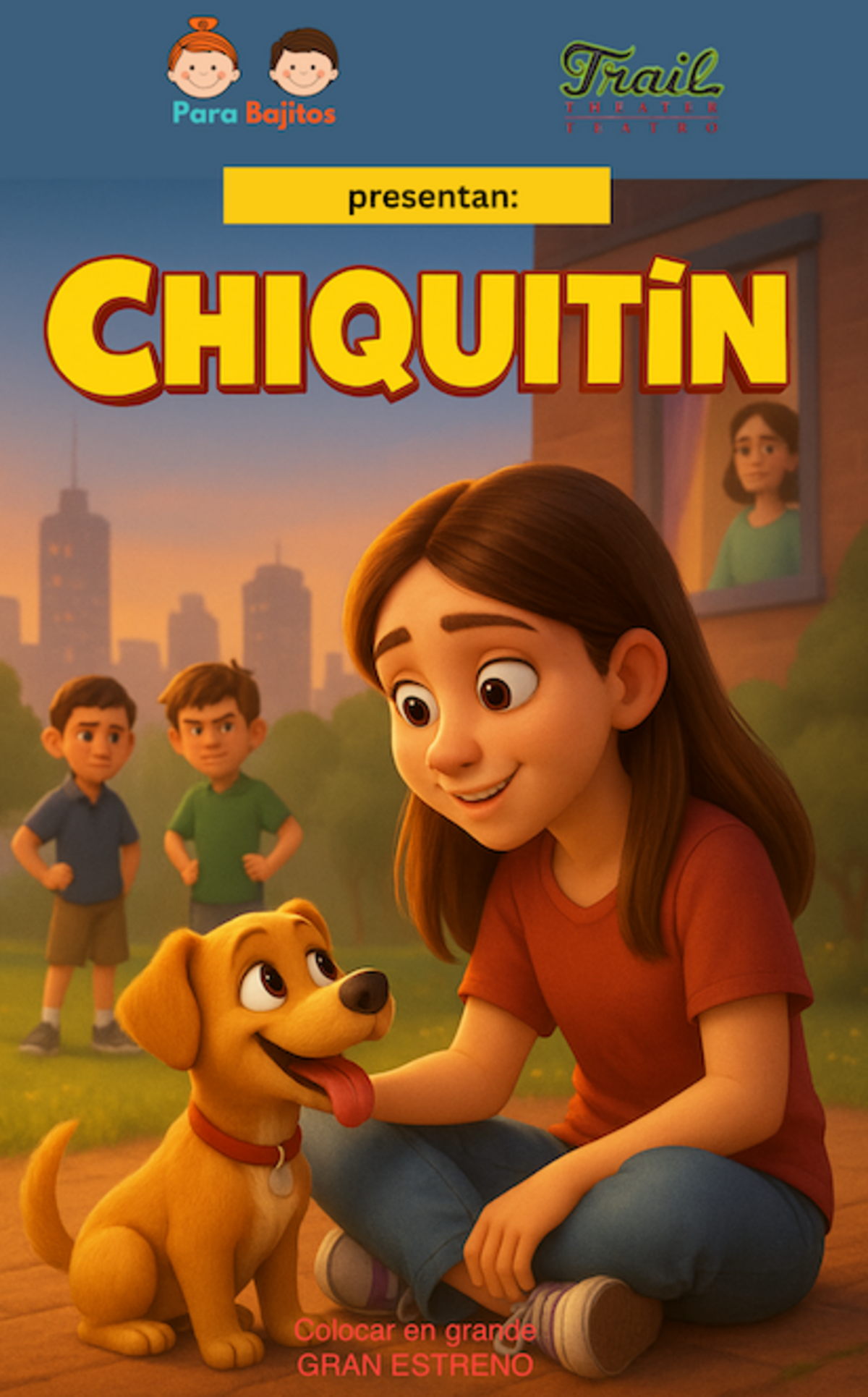 Chiquitín, teatro para niños en el Teatro Trail.