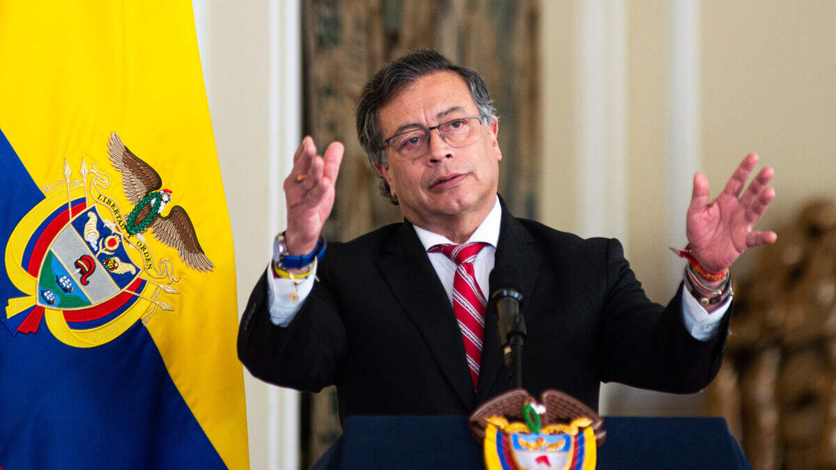 Foto de archivo del presidente de Colombia Gustavo Petro. Perú y Colombia acordaron en Lima relanzar las relaciones bilaterales entre ambos países interrumpidas desde 2023.