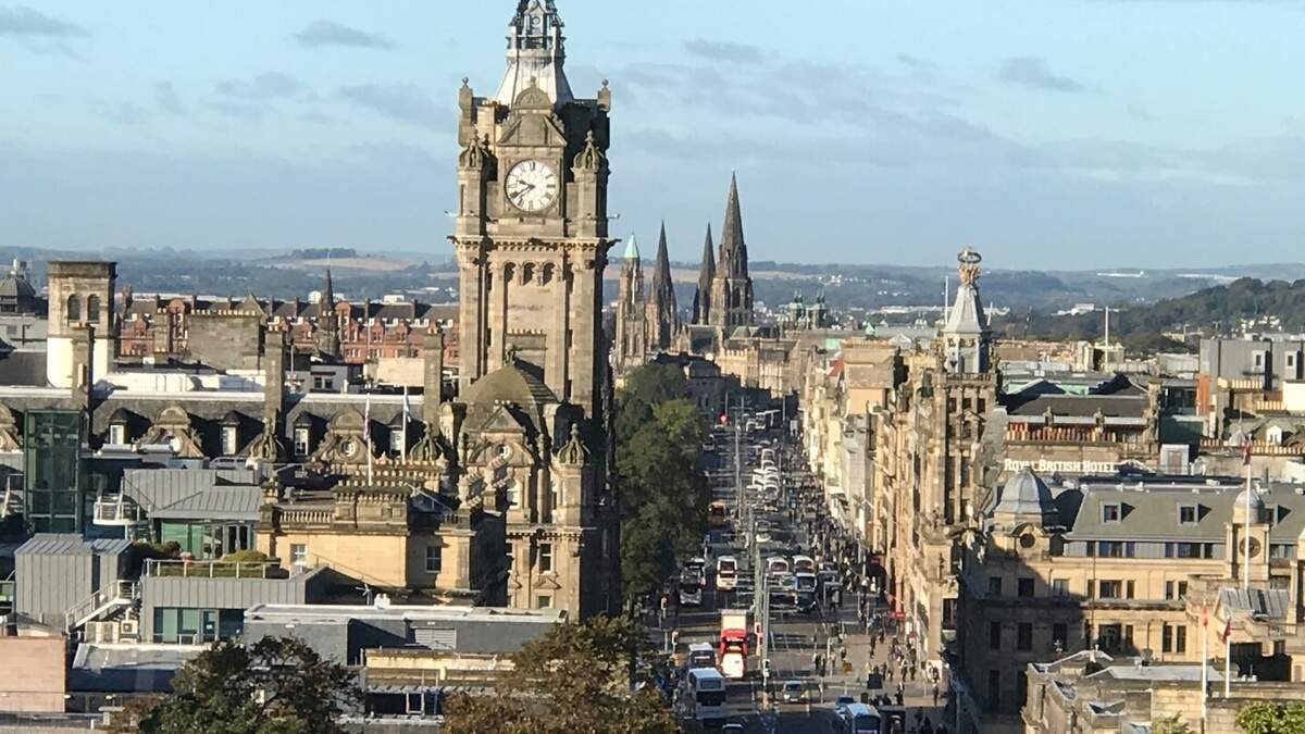 Vista de Edimburgo.