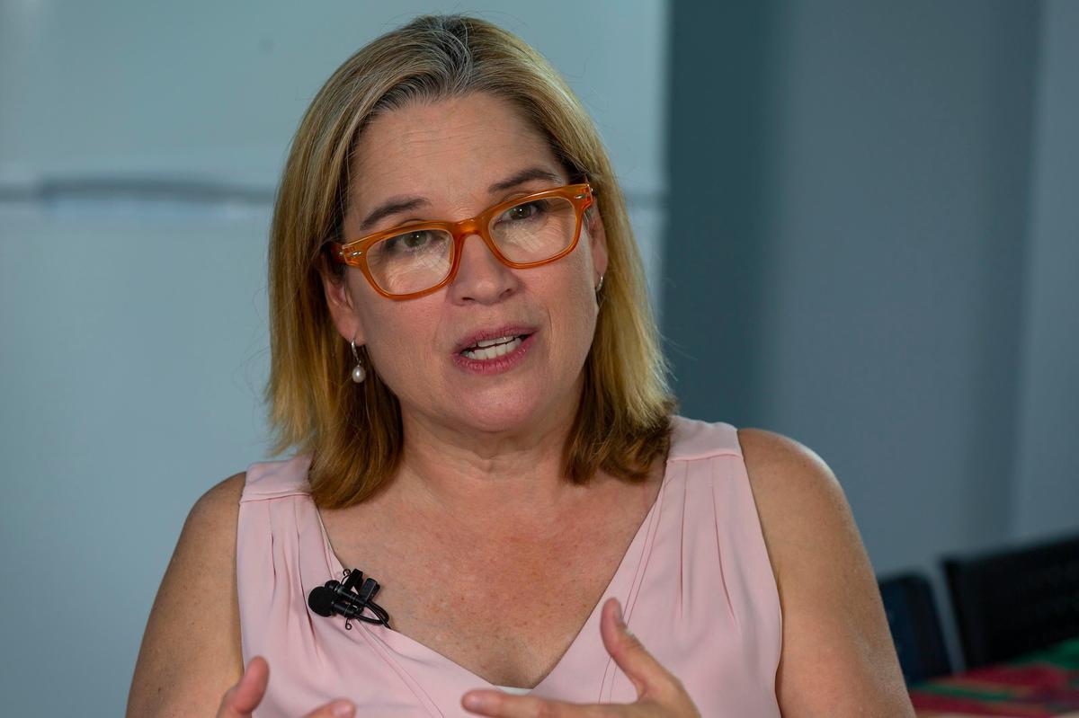 Carmen Yulín Cruz Soto, alcaldesa de San Juan, Puerto Rico, habla de la situación de la ciudad un año después que el huracán María devastó la isla.