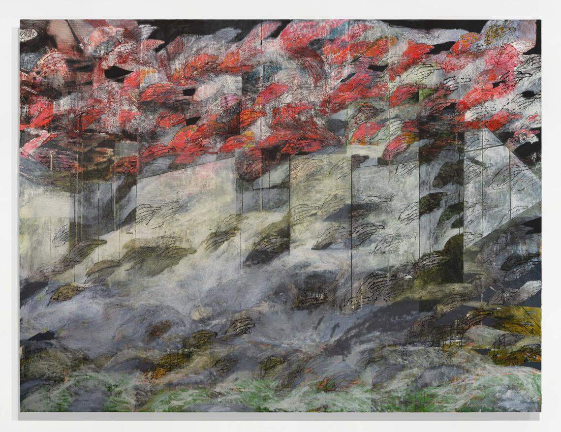 ‘The Beautiful Ones’, óleo sobre lienzo, 72 x 96 pulgadas.