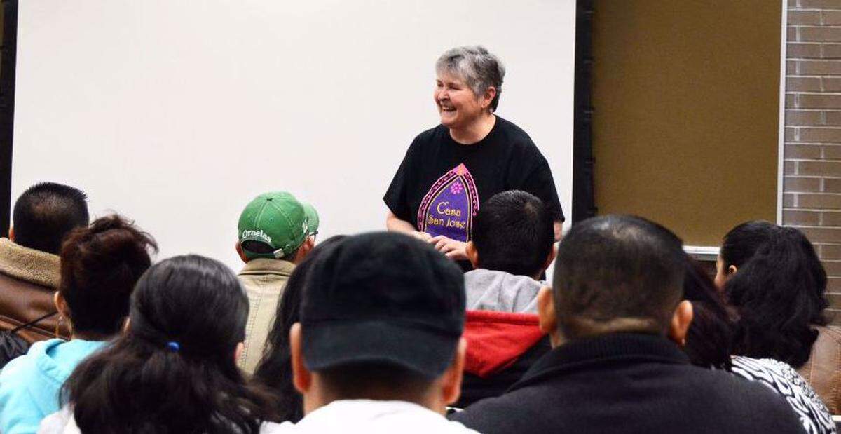 La religiosa Janice Vanderneck fundadora de Casa San José en Pittsburgh, Pensilvania. 
