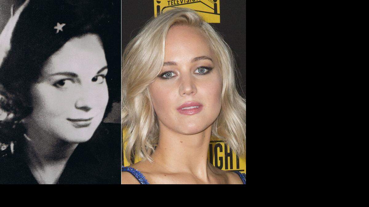 Marita Lorenz y Jennifer Lawrence.