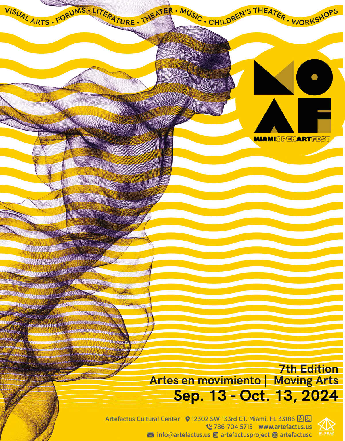 Miami será el escenario de la séptima edición del Miami Open Arts Fest (MOAF) bajo el lema “Artes en movimiento”.