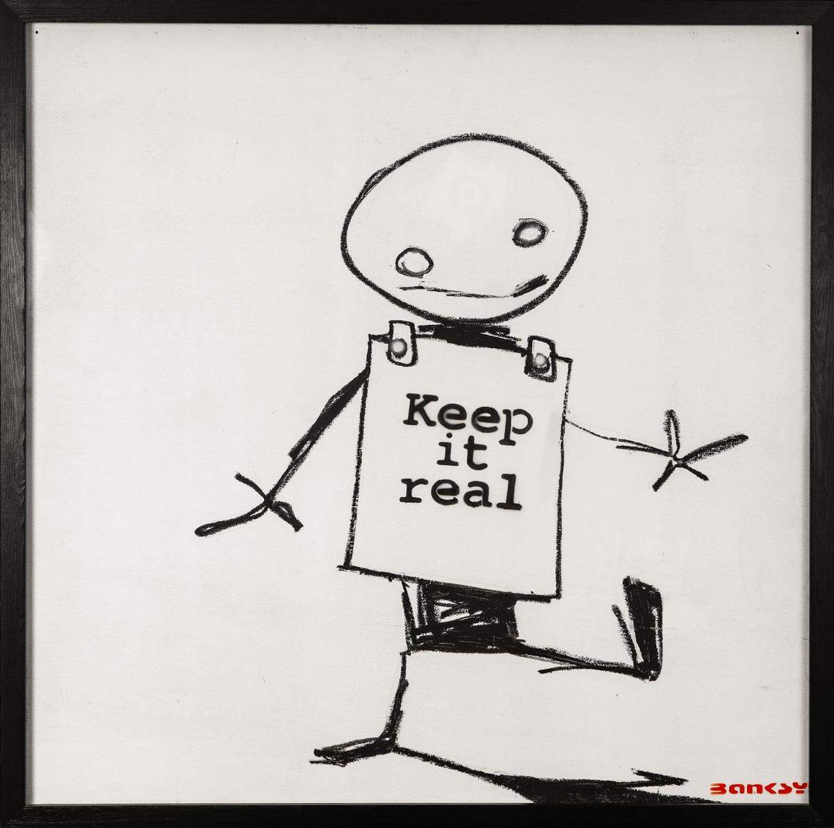 'Keep It Real', 2000, de Banksy.
