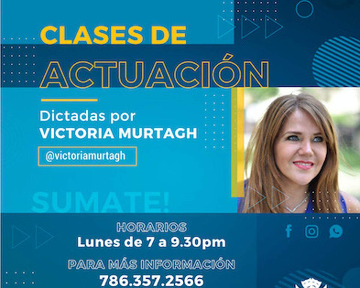 Clases de Actuación, Dictadas por Victoria Murtagh en el Teatro Trail.