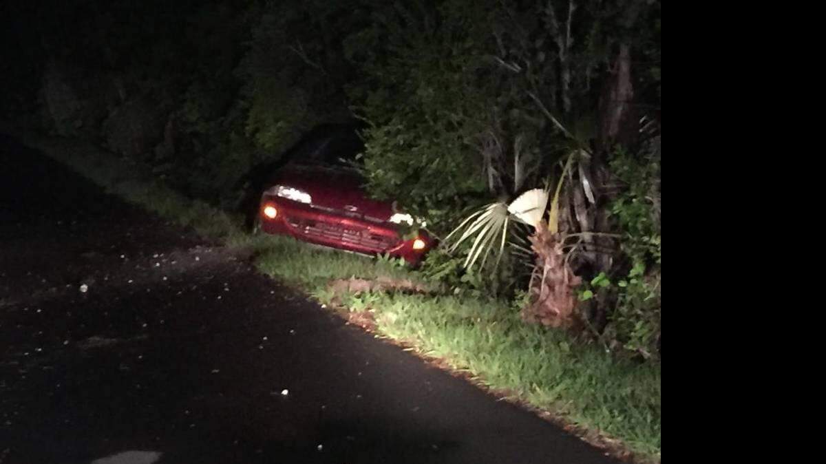 Las autoridades encontraron el automóvil estrellado contra los manglares cerca de Bahía Honda. 
