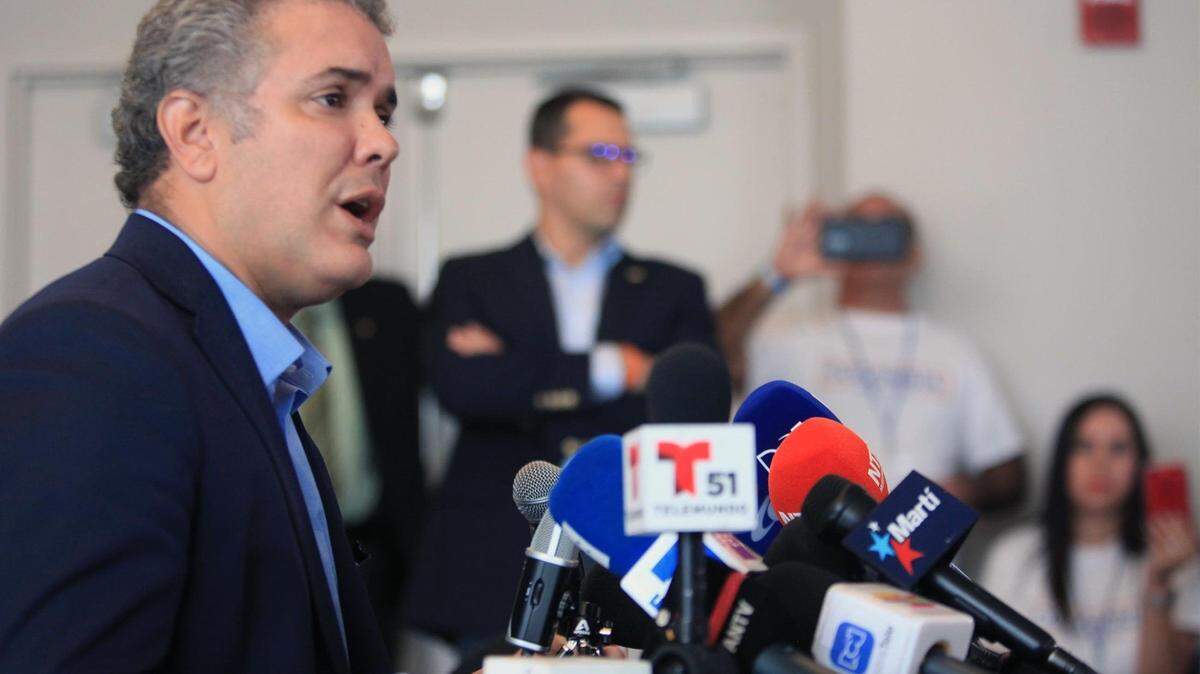 El Presidente electo de Colombia ivan Duque durante su visita a la Ciudad de Miami, donde se reunio con lideres comunitarios y la Representante estatal Democrata Annette Tadeo en el jungle Island de la Ciudad de Miami, el sábado, 14 de Julio del 2018.