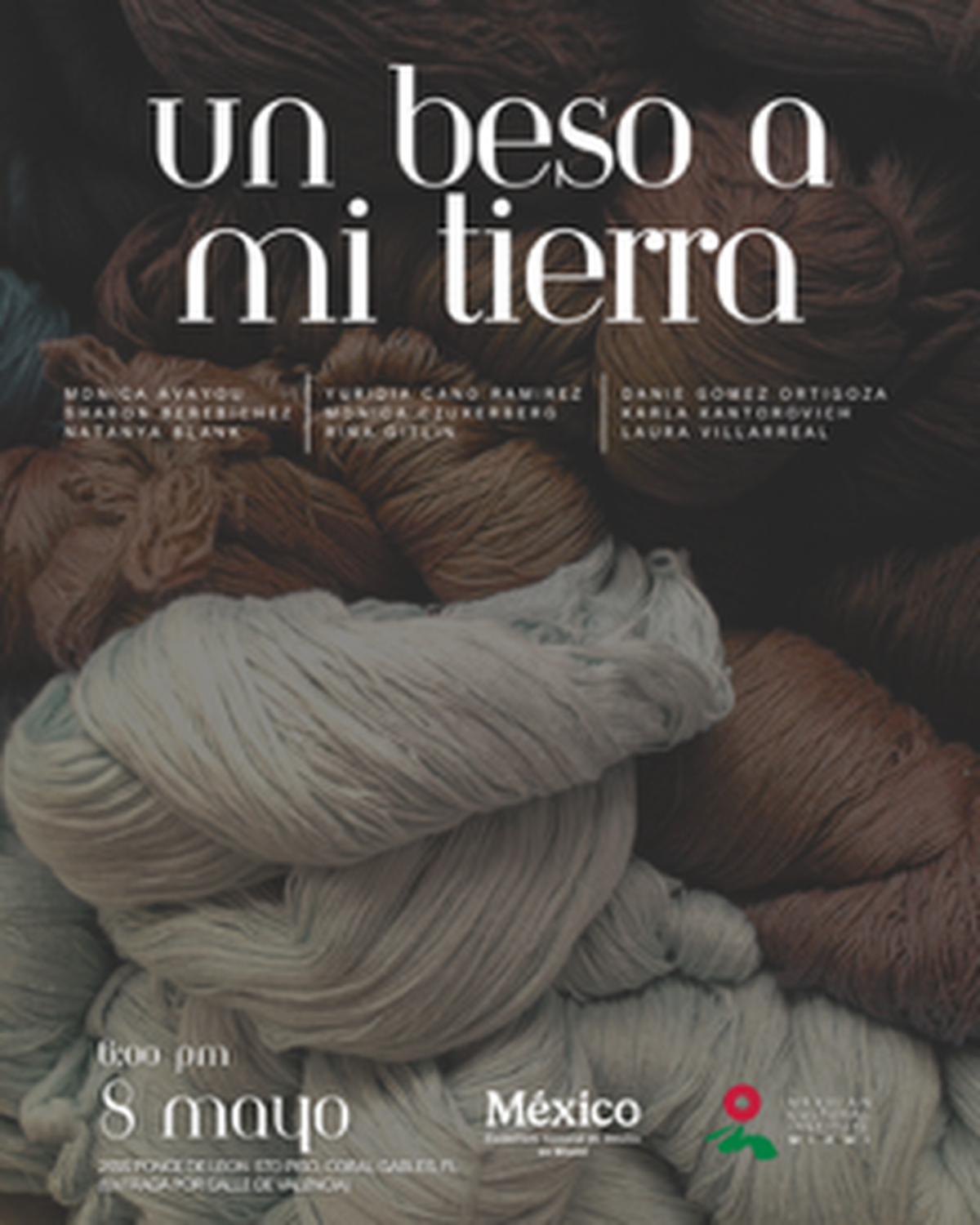 La exposición&nbsp;’Un Beso a mi Tierra’&nbsp;en el Instituto Cultural de México en Miami, reúne a ocho destacadas artistas.