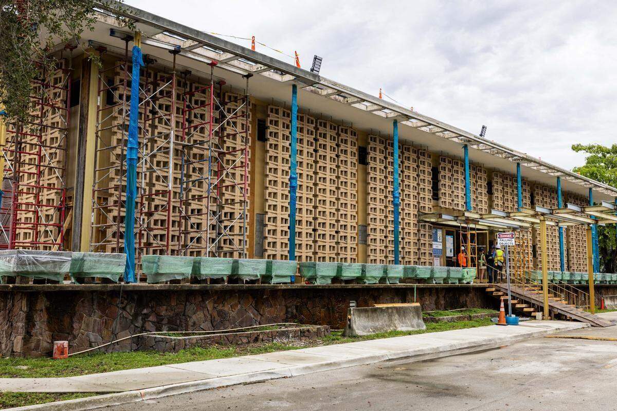 El exterior de la nueva terminal privada del Aeropuerto Internacional de Miami —la antigua sede de Pan Am—, el miércoles 23 de julio de 2025, en Miami, Florida.