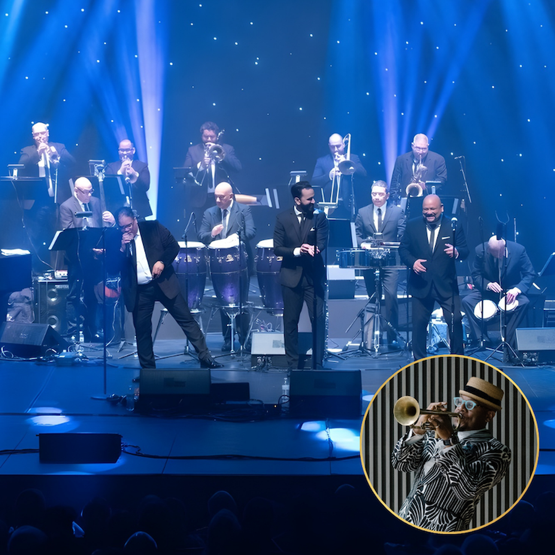 Orquesta española de Harlem con la invitada especial Etienne Charles en Miami Beach Bandshell.