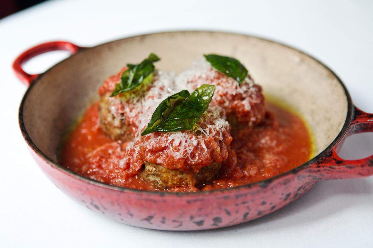 Deliciosas albódigas con salsa de tomate.