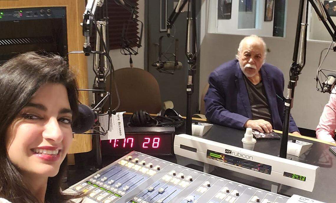 Viviam María López com el violinista Federico Britos.