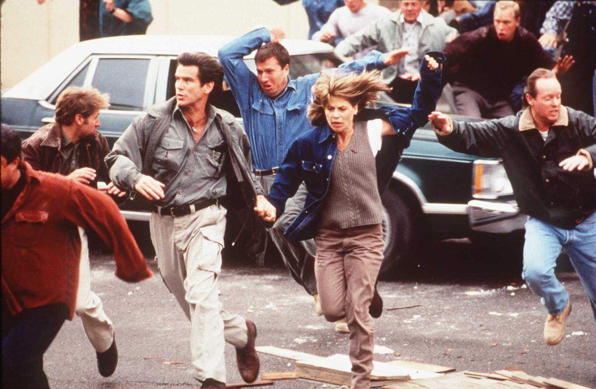 Coral Gables Art Cinema presenta “Dante’s Peak” con Pierce Brosnan y Linda Hamilton.