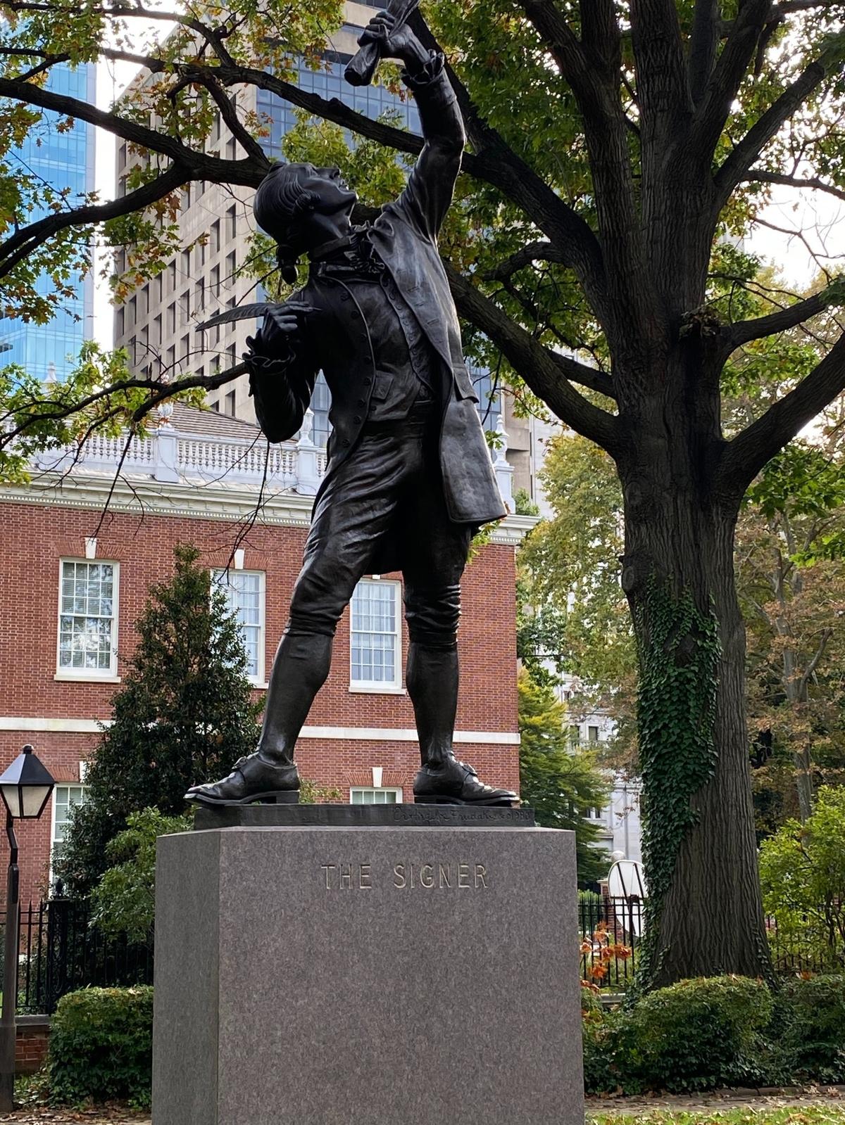 Estatua de Firmante de la Constitución.