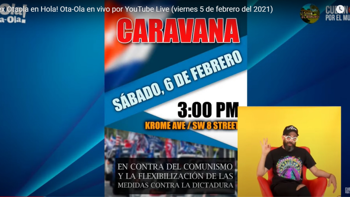 Otaola convoca en Miami otra protesta anticomunista. Tiene el apoyo de la congresista María Elvira Salazar