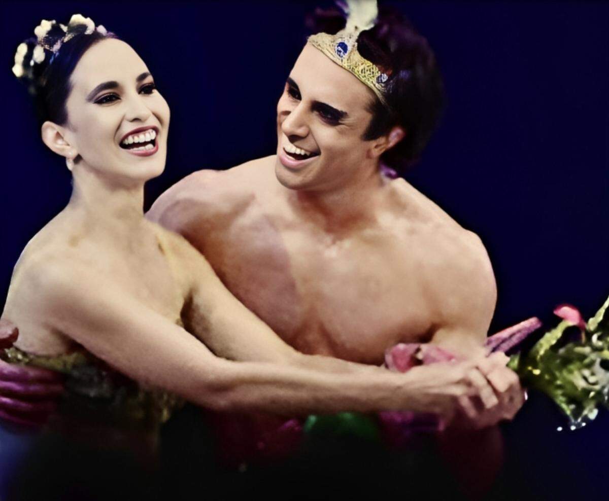 Alihaydée Carreño y Leonardo Reale.