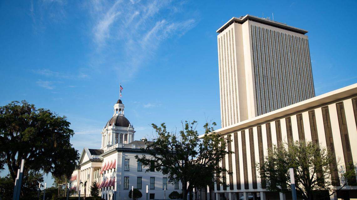 A view of the Florida Capitol building in Tallahassee.