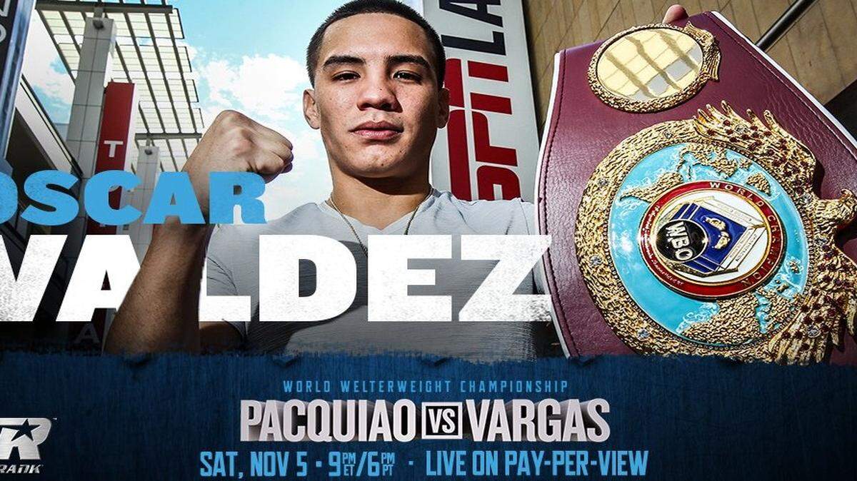 Oscar Valdez en una foto de archivo. El combate entre el pugilista mexicano y su compatriota  Miguel “Alacrán” Bertchel por el título superpluma del Consejo Mundial de Boxeo es de lo más esperado en el regreso del boxeo tras la pausa por el coronavirus.