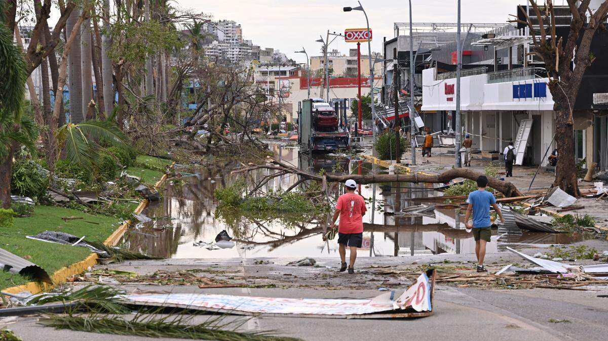 Foto del miércoles 25 octubre de 2023 que muestra el destrozo causado por el impacto del huracán Otis, en Acapulco, México.