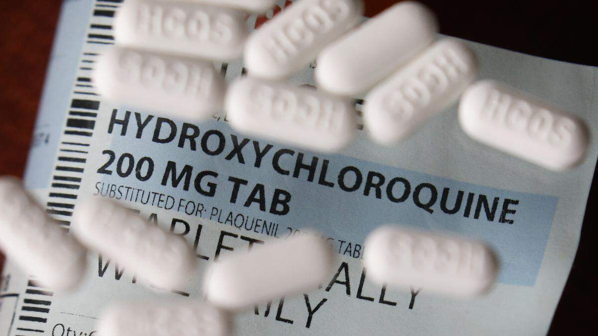 Esta fotografía del lunes 6 de abril de 2020 muestra pastillas de la medicina hidroxicloroquina en Las Vegas.