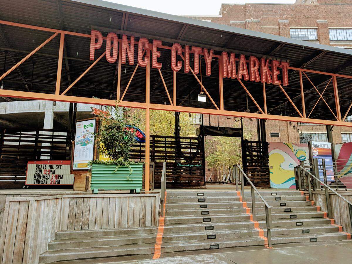 Entrada al Mercado de Ponce de la ciudad de Atlanta.