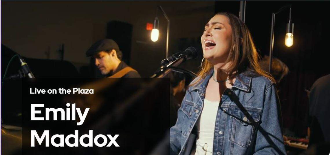 Emily Maddox, concierto en La Plaza del Arsht Center.