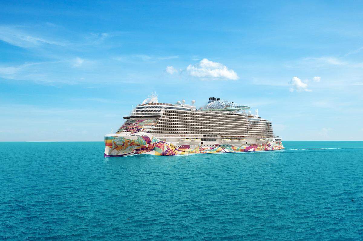 El Norwegian Aqua estrenará lo que según la compañía es la primera montaña rusa y tobogán híbrido del mundo, Aqua Slidecoaster.
