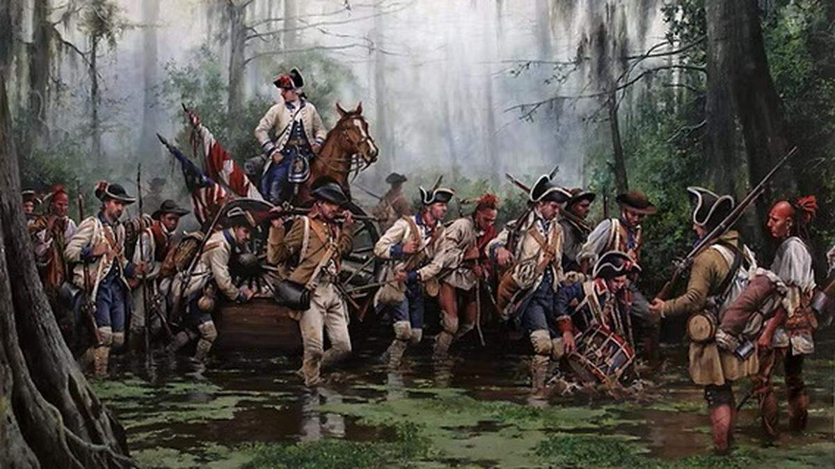 Bernardo de Gálvez protagonizó algunas de las operaciones militares más decisivas del conflicto en el escenario del Golfo de México. Sus victorias frente a los británicos en Baton Rouge, Mobile y especialmente en Pensacola en 1781 contribuyeron a debilitar de manera sustancial la presencia británica en la región.