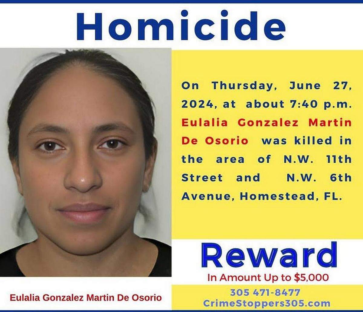 Foto de CrimeStoppers de Miami-Dade de la víctima, Eulalia González Martín de Osorio.