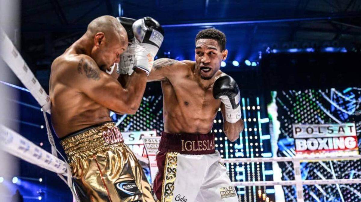Osley Iglesias (der.) se prepara para su próxima pelea sabiendo que lo que está en juego va mucho más allá de un simple triunfo: se trata de asegurarse como el retador obligatorio al cinturón de Saúl “Canelo’’ Álvarez en las 168 libras.