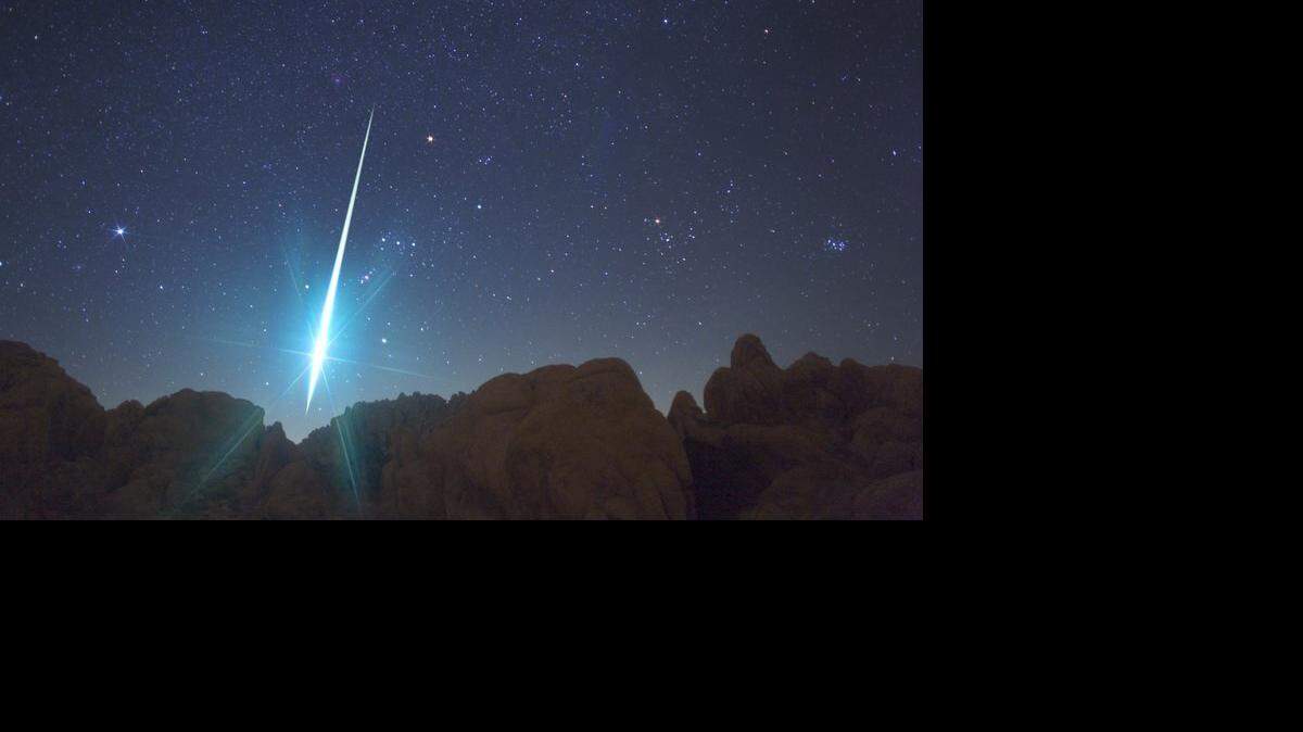 Este año Giminids ofrecerá buenas tasas horarias de lluvia de estrellas a partir de entre las 9 y las 10 p.m. del domingo hasta las primeras horas del lunes. Wally Pacholka / AstroPics.com / TWAN / NASA