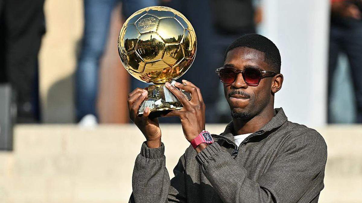 El delantero francés del Paris Saint-Germain Ousmane Dembélé, quien ganó el Balón de Oro por delante del español Lamine Yamal, es uno de los candidatos a llevarse ahora el premio The Best.  