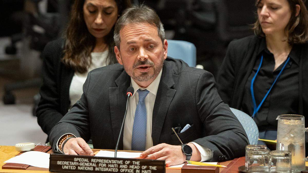Carlos Ruiz Massieu, representante especial del Secretario General de las Naciones Unidas para Haití y jefe de la Oficina Integrada de las Naciones Unidas en Haití.