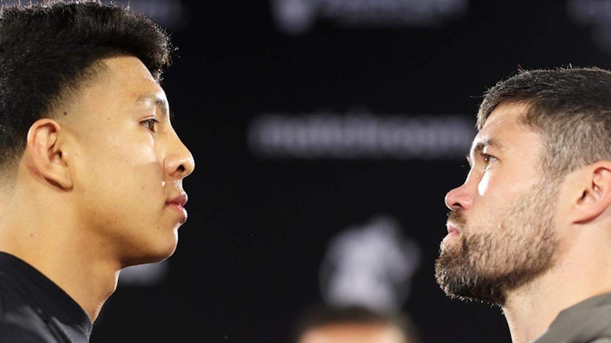 Jaime Munguía (izq.) regresa al ring este sábado en lo que se supone sea una audición. El joven mexicano se enfrentará al británico John Ryder en un combate a doce asaltos en 168 libras, con la vista puesta en Saúl “Canelo’’ Álvarez.