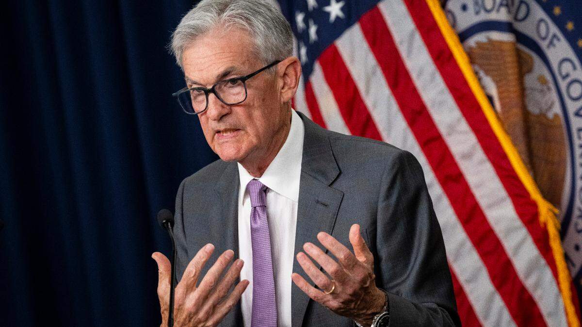 Jerome Powell, presidente de la Reserva Federal de EEUU, durante una conferencia de prensa en julio de 2024.