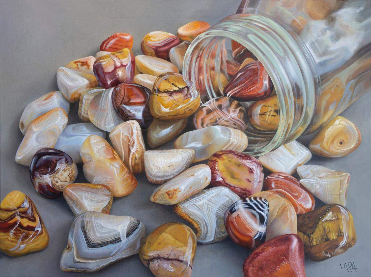 Exhibición “Everybody Needs a Rock” de Lara Restelli en Mifa Gallery, Doral.