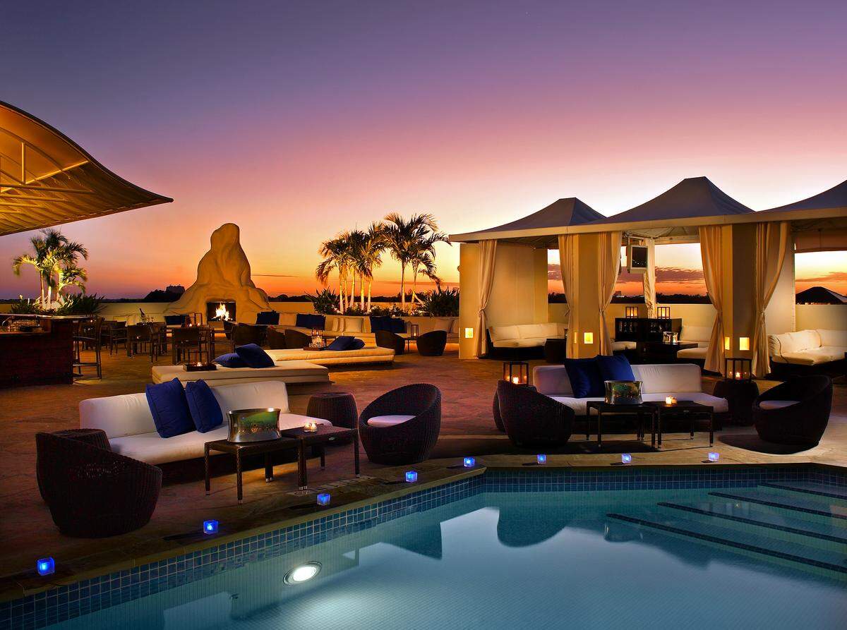 The rooftop pool of the Mayfair hotel will reopen with a new Caribbean-themed bar.
