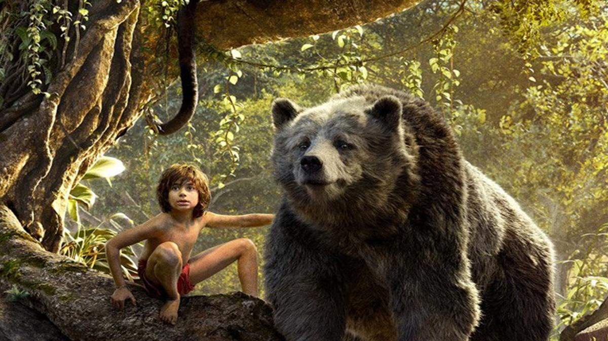 Una escena de la película el "Libro de la Selva". 