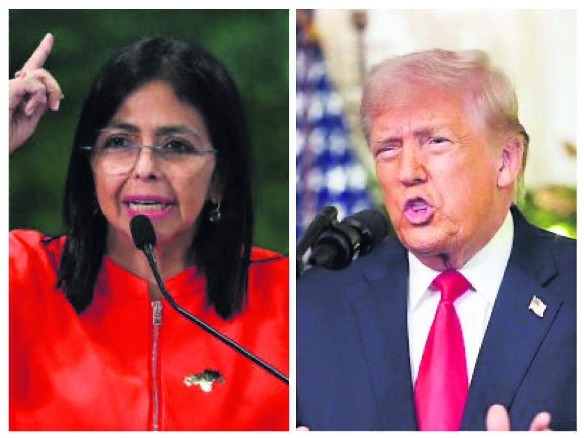 El presidente de Estados Unidos, Donald Trump, dijo que su gobierno está trabajando bien con la mandataria interina de Venezuela, Delcy Rodríguez, y que está dispuesto a reunirse con ella.