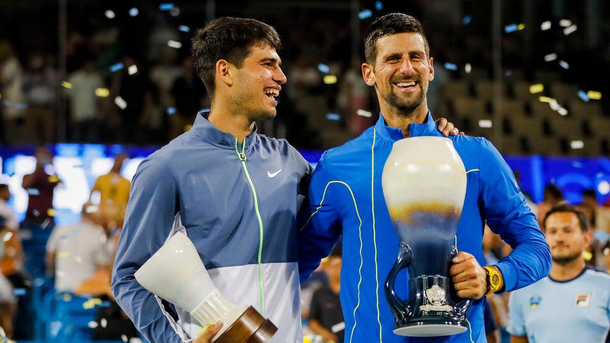 Carlos Alcaraz (izq.) y Novak Djokovic, el duelo que todo el mundo quiere ver en el Abierto de Estados Unidos