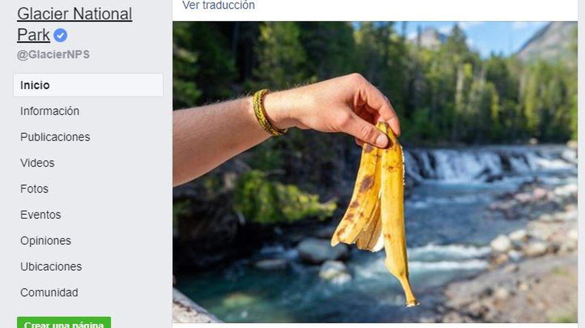 Los guardaparques del Glacier National Park, en Montana, pidieron a los visitantes no dejar restos de comida fuera de los basureros.