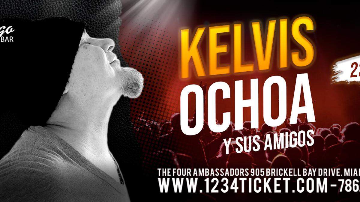Kelvis Ochoa y sus amigos en concierto en el Flamingo Theater Bar de Brickell.